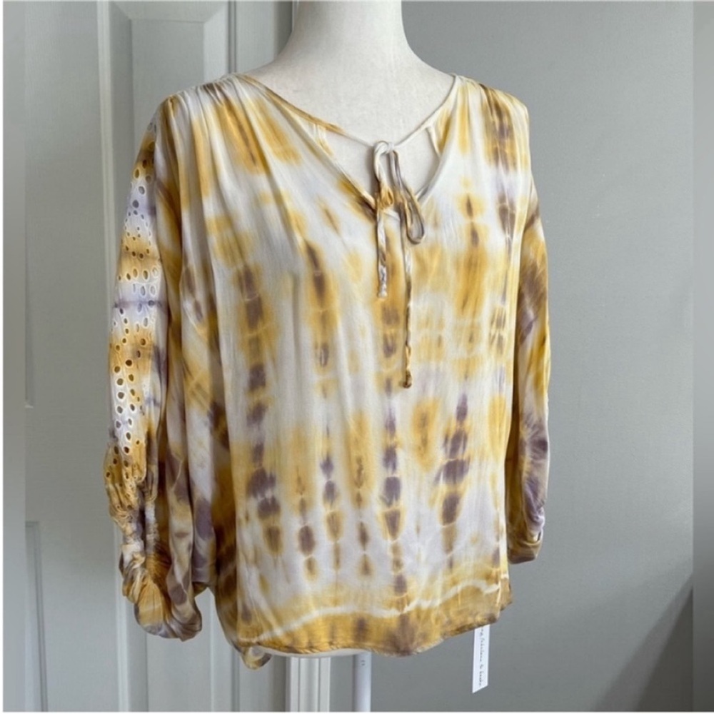Young Fabulous & Broke Yellow Multi Top Size XS